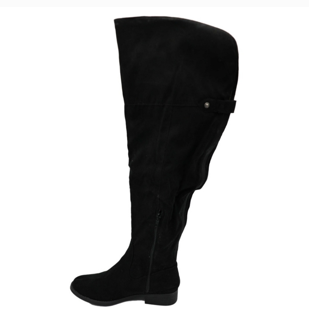 Sun + Stone Allicce Womens Zipper Round Toe Over-The-Knee Wide Calf Boots 7